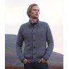 Ribbed Cardigan with saddle shoulders